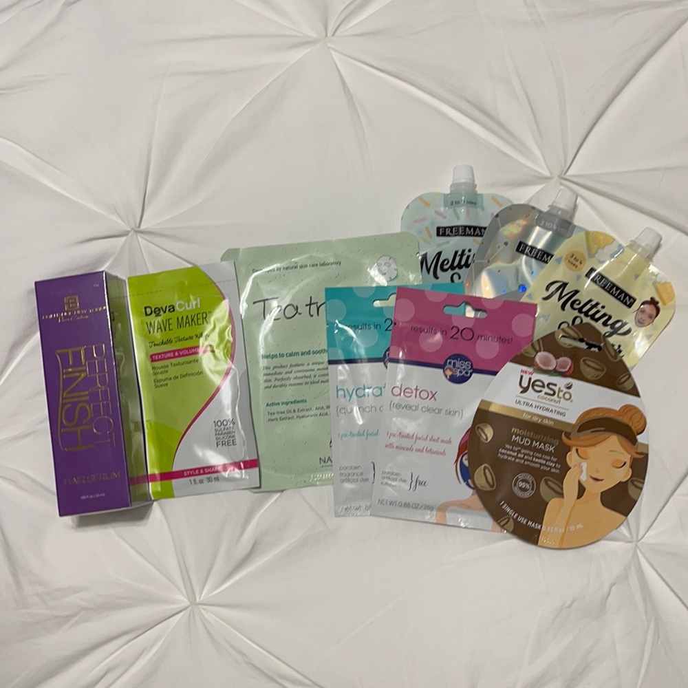FACE MASK AND HAIR SAMPLER!! All Unopened!